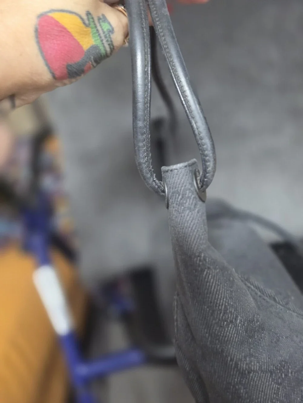 Vintage Gucci GG Monogram Canvas Small Hobo Bag